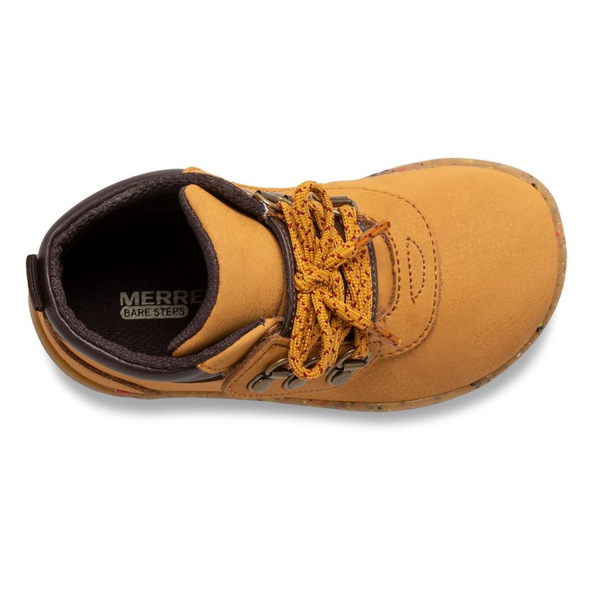 Bottes Merrell Bare Steps 2.0 Marron Clair Enfant | G.Y.JXDX